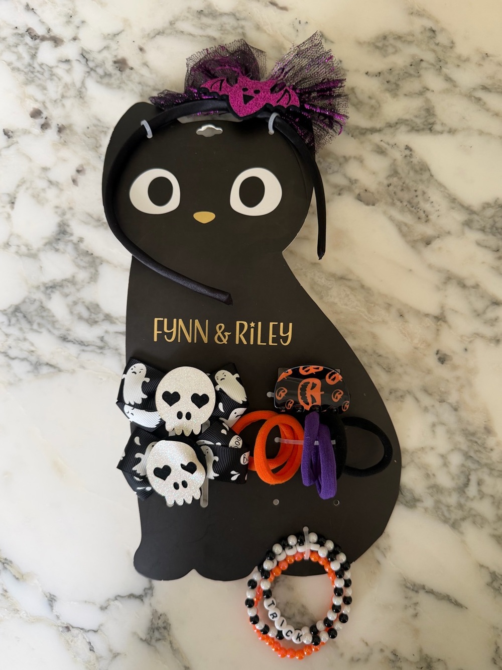 Fynn & Riley | Halloween Hair Accessories Bracelets Boo Spooky Ghost Pumpkin